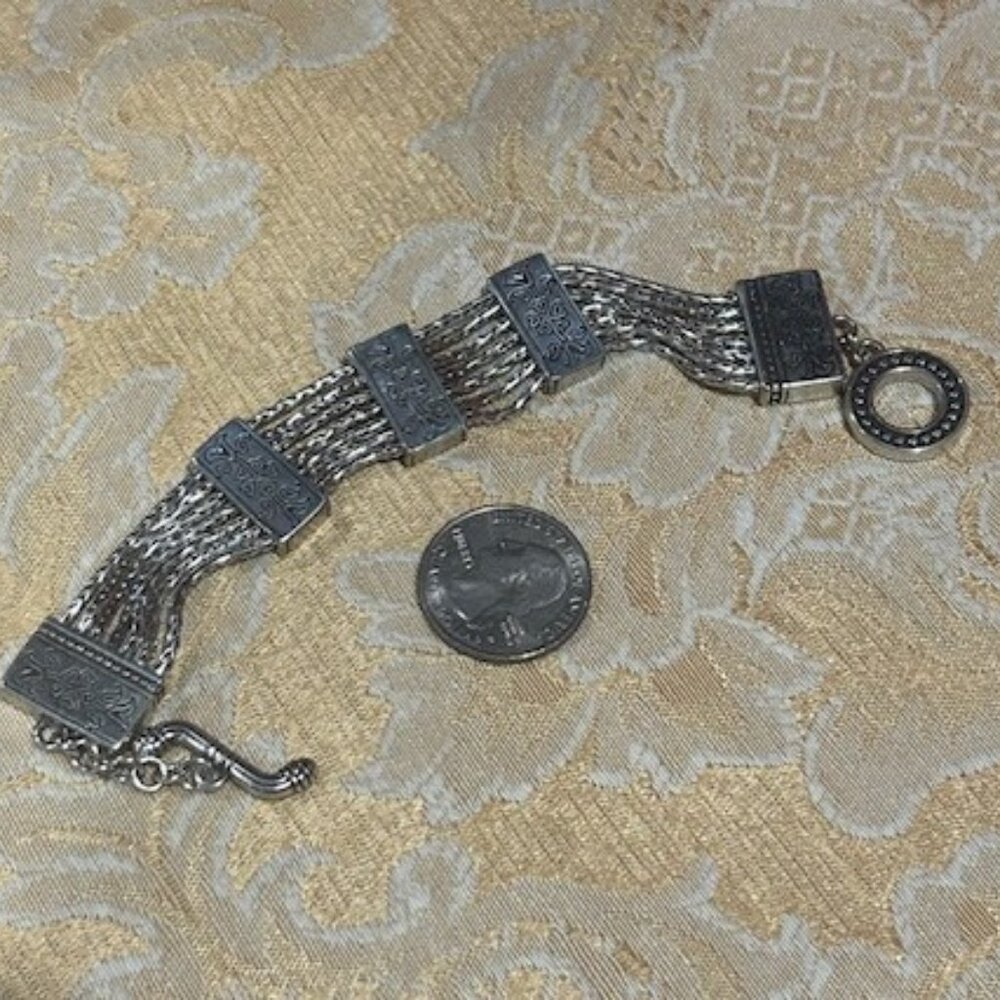 BRIGHTON “French Quarter Ophelia” Flower Toggle BRACELET - Picture 8 of 8